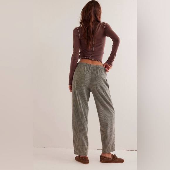 NWT We The Free Roscoe Cord Pull-On Jeans XS Gray Green Tint Thyme - Picture 4 of 10